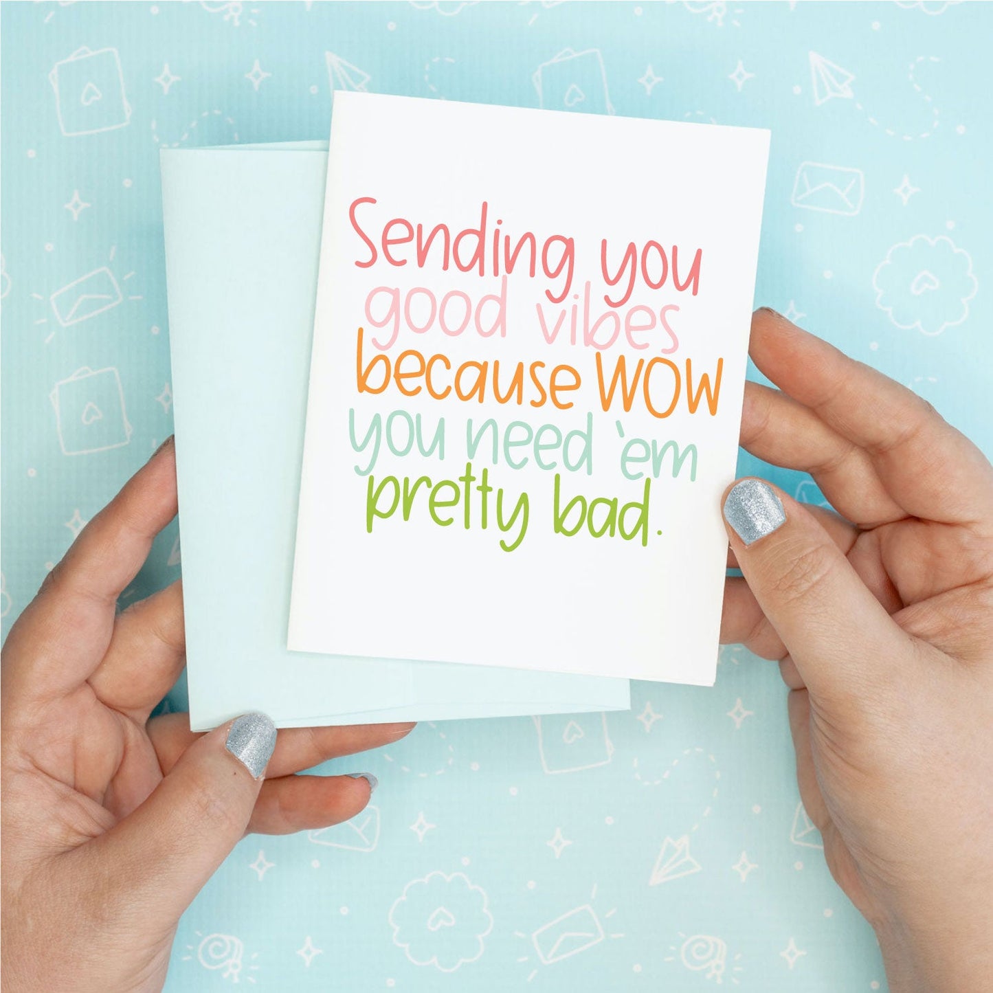 Good Vibes Greeting Card