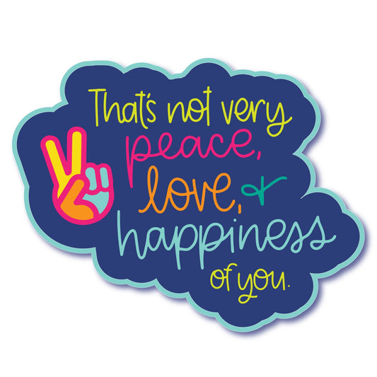 Peace Love and Happiness Sticker